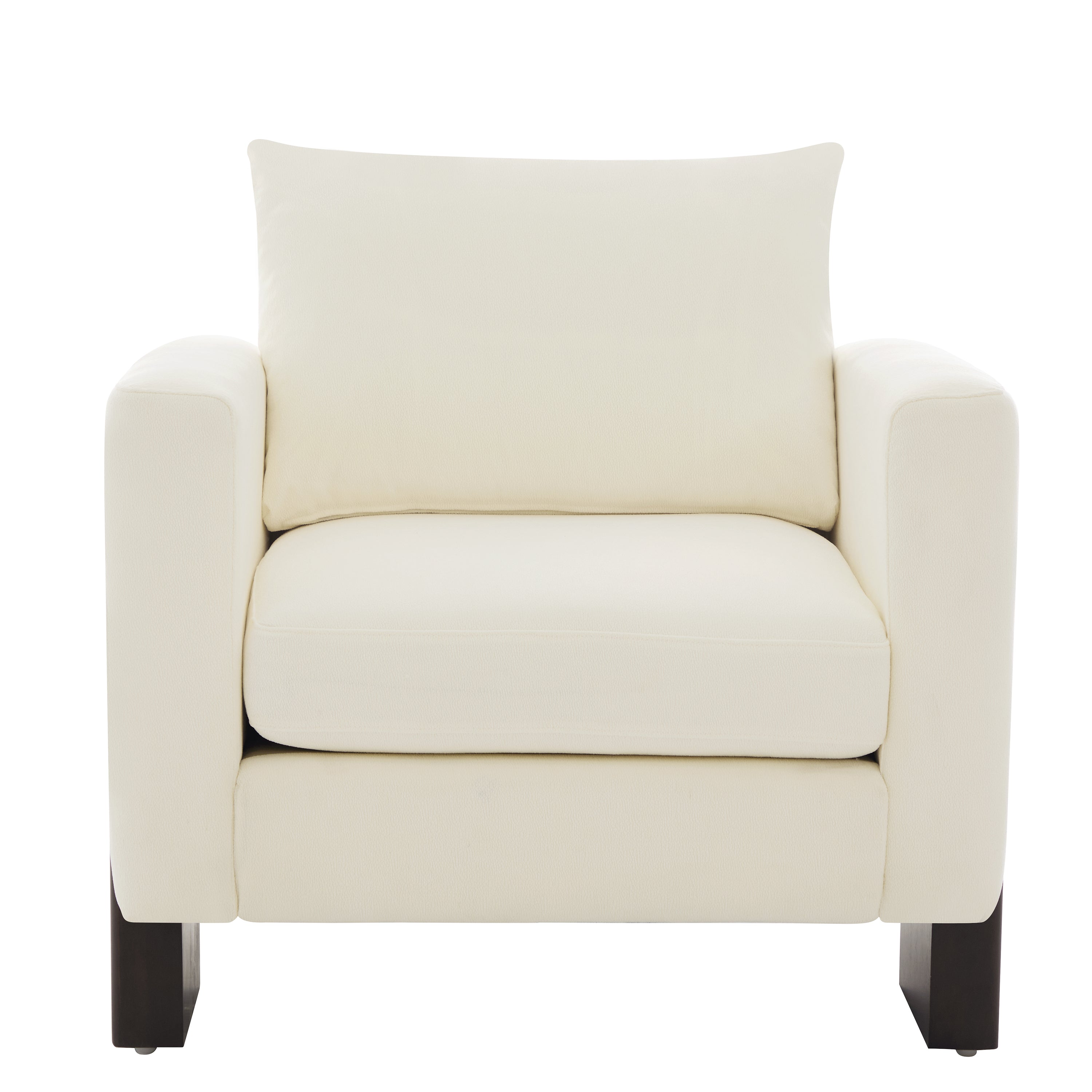 Modern Accent Chair Stylish Club Chair Armchair with Rubberwood Legs for Living Room, Bedroom, or Office