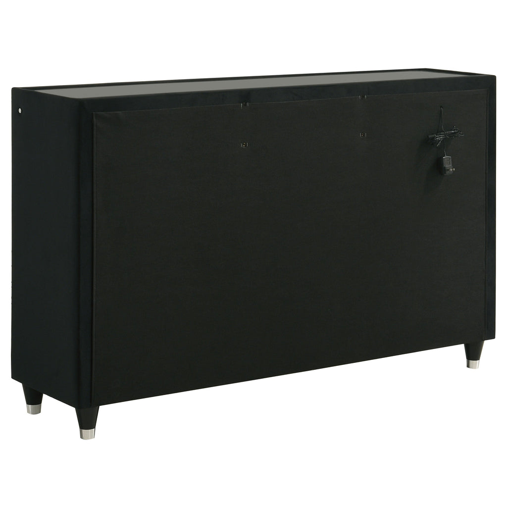 Lorient 4-piece Eastern King Bedroom Set Black