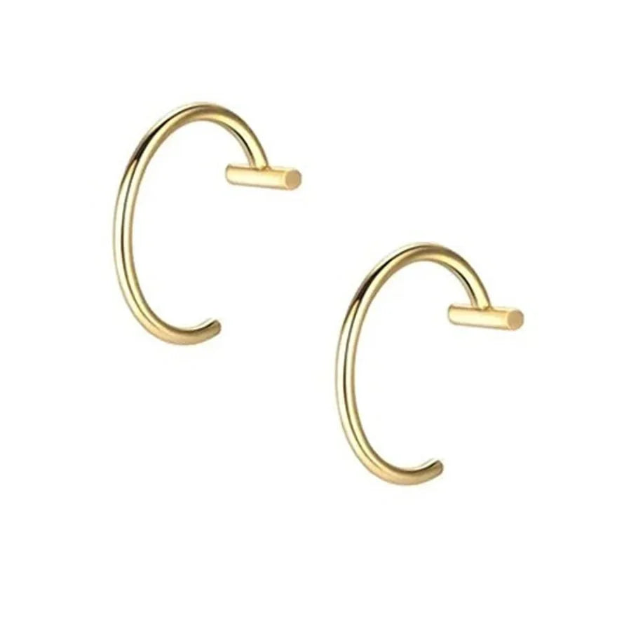 2 Piece Set Stainless Steel Clip-On Nose and Lip Rings | Punk Style Fake Piercing Jewelry