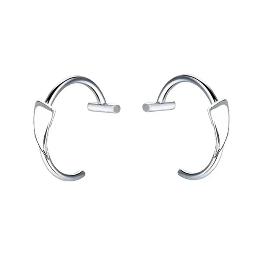 2 Piece Set Stainless Steel Clip-On Nose and Lip Rings | Punk Style Fake Piercing Jewelry