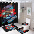 Buckle Up! 4-wheel Drive Bathroom Decor 4-Piece Accessory Set