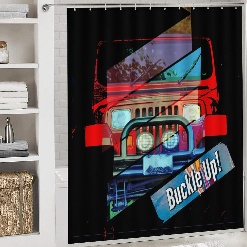 Buckle Up! 4-wheel Drive Bathroom Decor 4-Piece Accessory Set