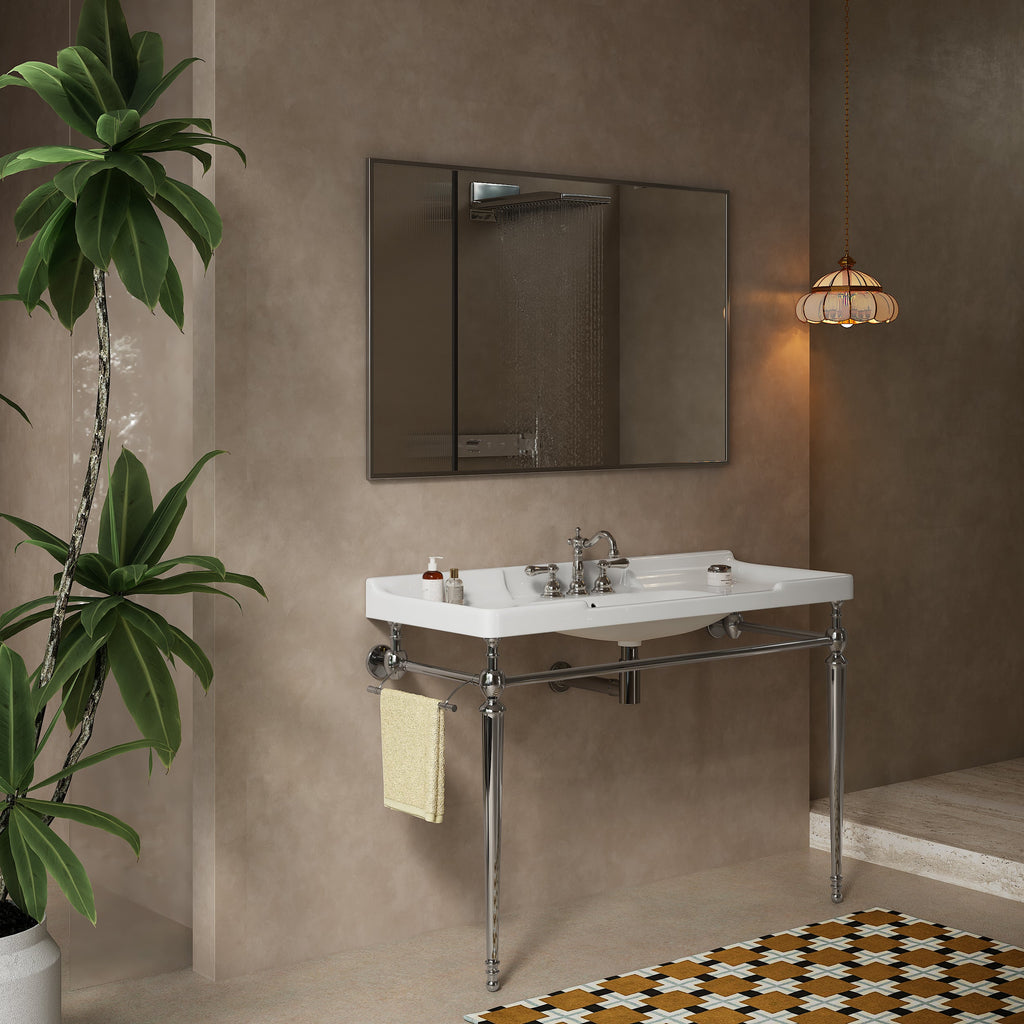 VICI 48" Bathroom Console Sink, Wall-Mounted