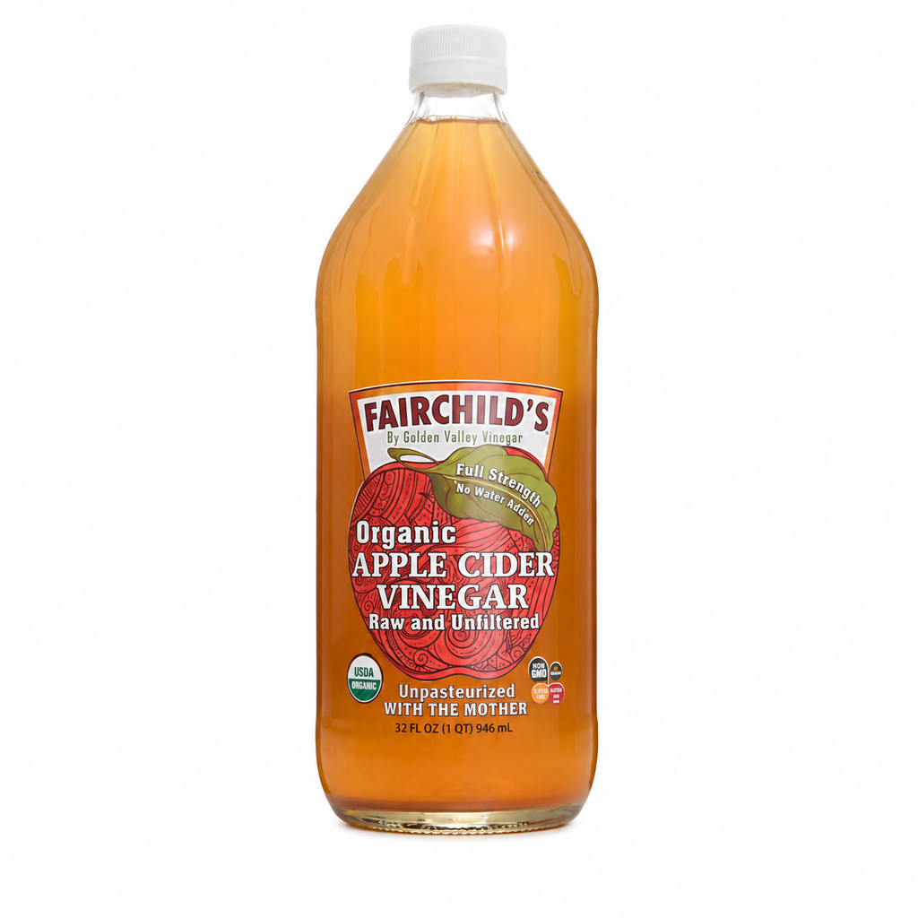 Fairchild’s Organic Apple Cider Vinegar – 32oz (With The Mother)