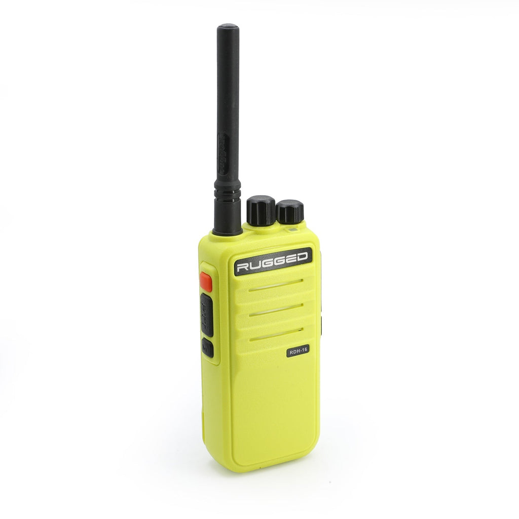 Rugged RDH16 - Business Band Two Way Handheld Radio - Digital and Analog - VHF / Black