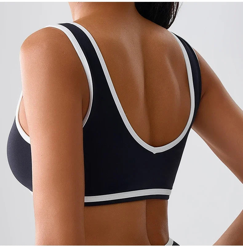 Women Sport Bras Splicing Fitness Tank Breathable Women Underwear Yoga Tops Bra Crop Top Gym Wear Women Push Up Workout Clothes