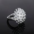 925 Sterling Silver Engagement Rings For Women Ladies Vintage Luxury Fine Jewelry Accessories Gifts Jewellery