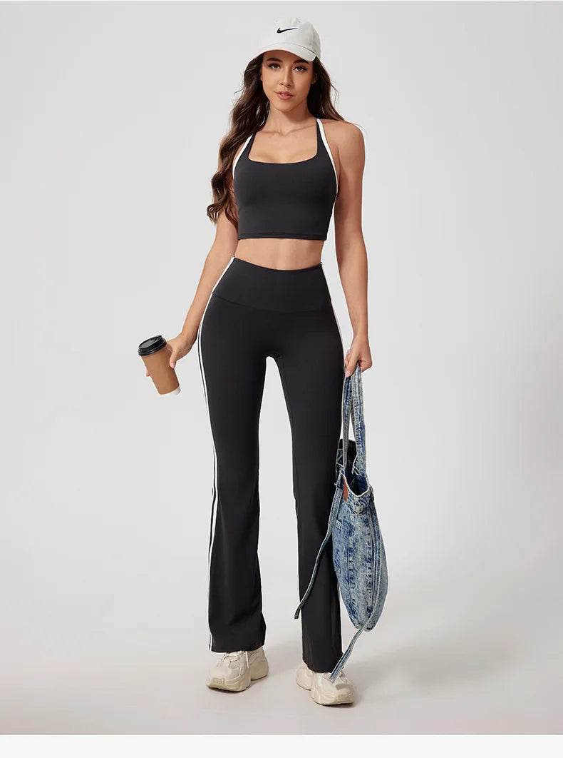 Yoga Suit Women Tracksuit Sports Vest High Waist Legging Outfit Girl Gym Set Fitness Running Workout Clothes Push Up Sportswear