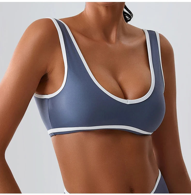 Women Sport Bras Splicing Fitness Tank Breathable Women Underwear Yoga Tops Bra Crop Top Gym Wear Women Push Up Workout Clothes