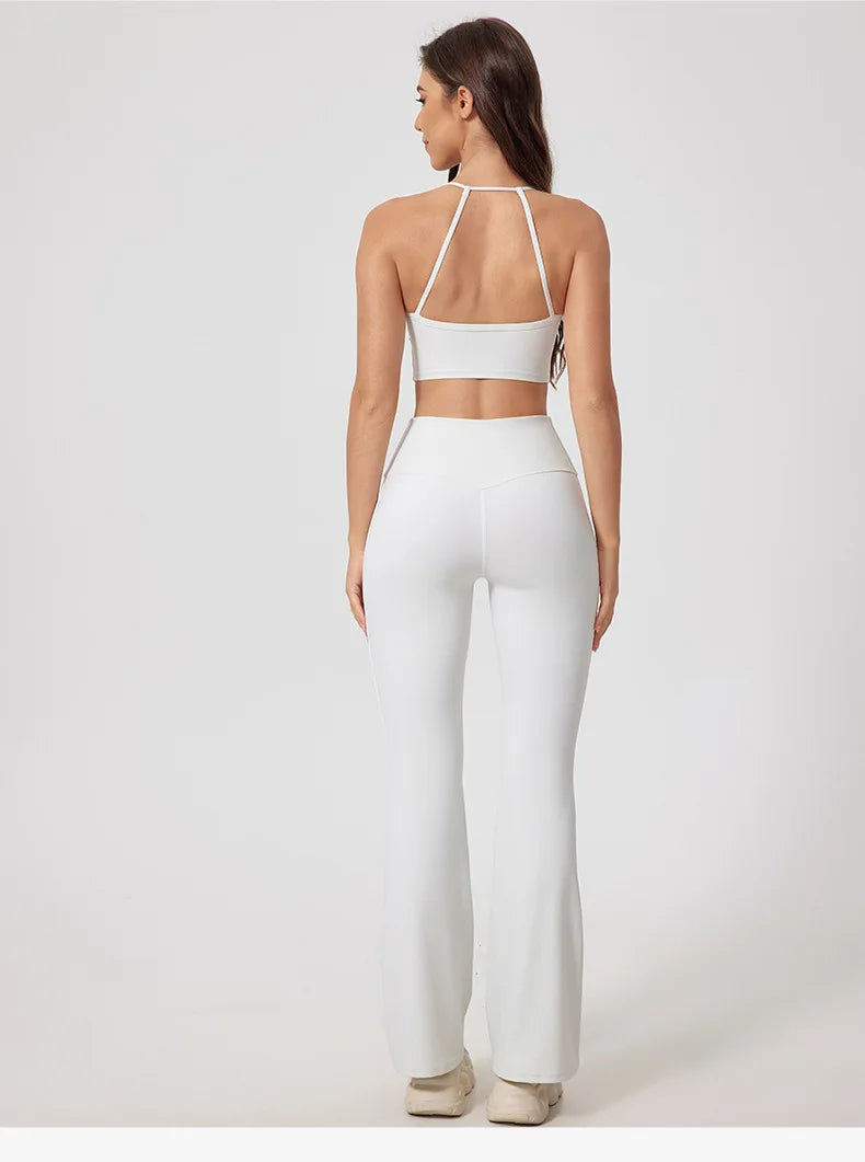 Yoga Suit Women Tracksuit Sports Vest High Waist Legging Outfit Girl Gym Set Fitness Running Workout Clothes Push Up Sportswear