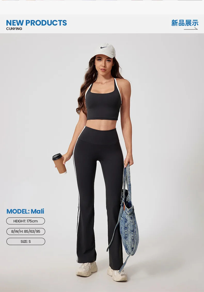 Yoga Suit Women Tracksuit Sports Vest High Waist Legging Outfit Girl Gym Set Fitness Running Workout Clothes Push Up Sportswear