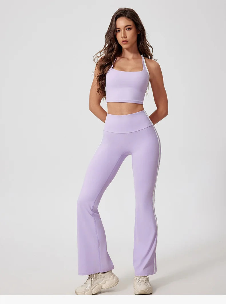 Yoga Suit Women Tracksuit Sports Vest High Waist Legging Outfit Girl Gym Set Fitness Running Workout Clothes Push Up Sportswear
