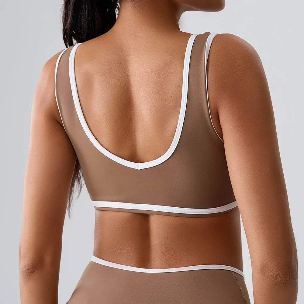 Women Sport Bras Splicing Fitness Tank Breathable Women Underwear Yoga Tops Bra Crop Top Gym Wear Women Push Up Workout Clothes