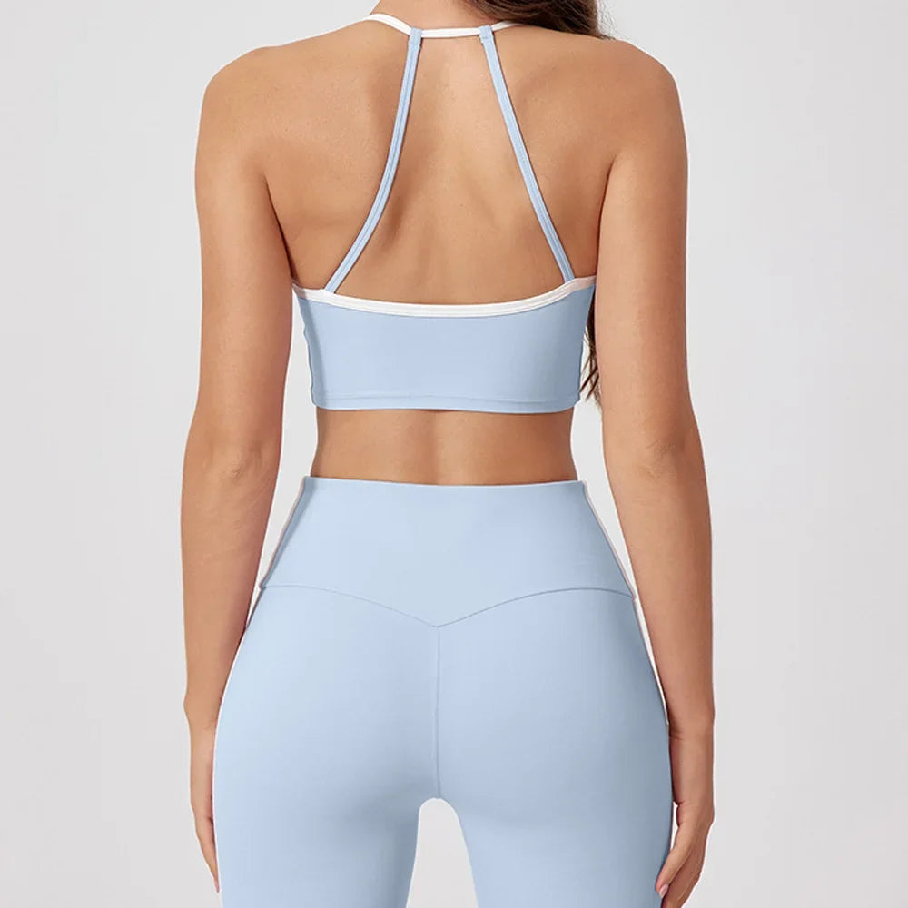 Yoga Suit Women Tracksuit Sports Vest High Waist Legging Outfit Girl Gym Set Fitness Running Workout Clothes Push Up Sportswear