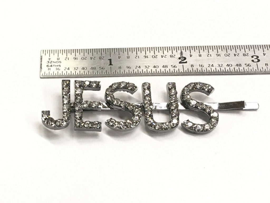 Jesus bobby-pin hair barrette hair clip bling swag design silver hairpin cross jewelry barrette hairstyles hair accessories jewellery