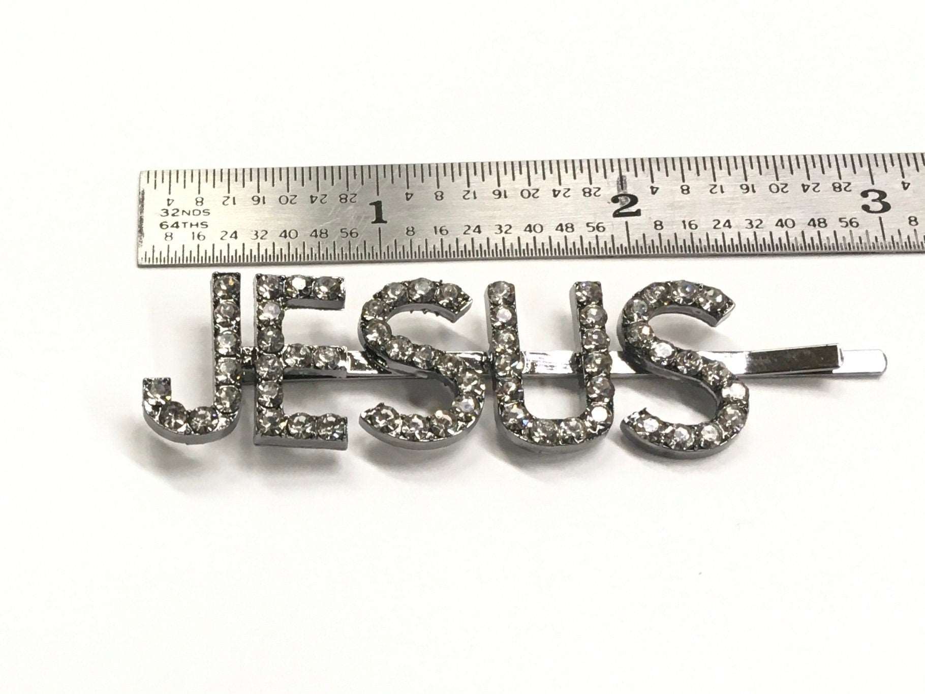 Jesus bobby-pin hair barrette hair clip bling swag design silver hairpin cross jewelry barrette hairstyles hair accessories jewellery