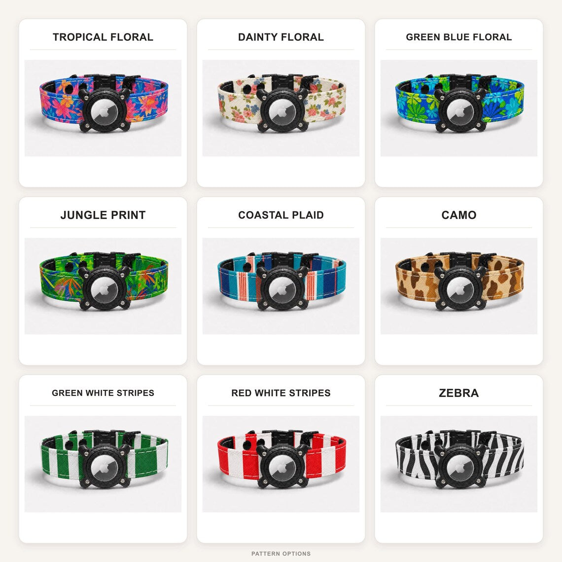 Rugged Waterproof AirTag Dog Collar with Holder